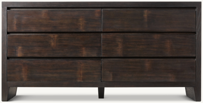 Wyeth Split Bamboo 6-Drawer Dresser