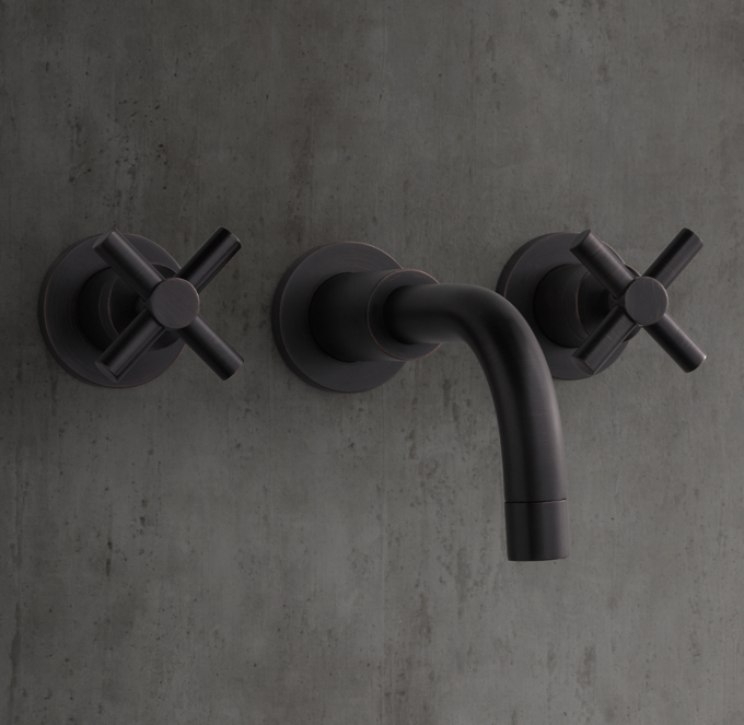 Sutton Cross-Handle Wall-Mount Tub Fill