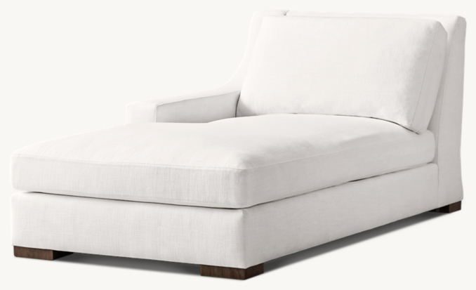 Parisian Classic Slope Arm Left-Arm Chaise