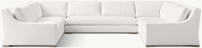 Parisian Classic Slope Arm U-Sofa Sectional