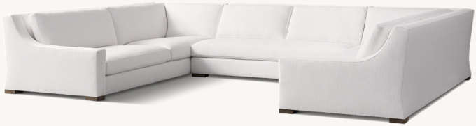 Parisian Classic Slope Arm U-Sofa Sectional