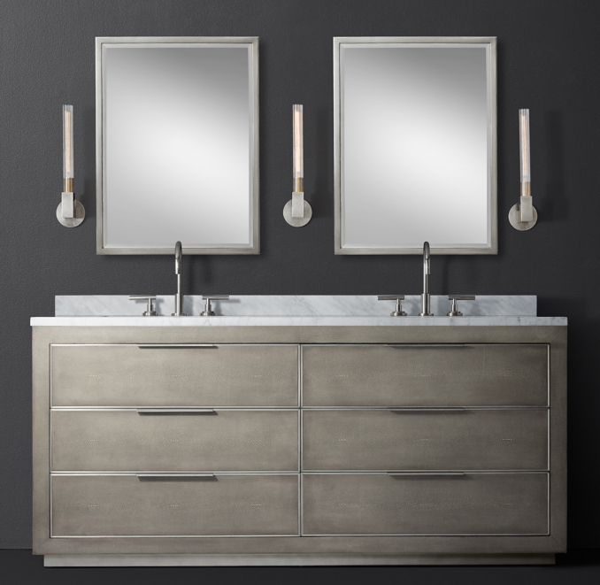 Cela Shagreen Double Vanity