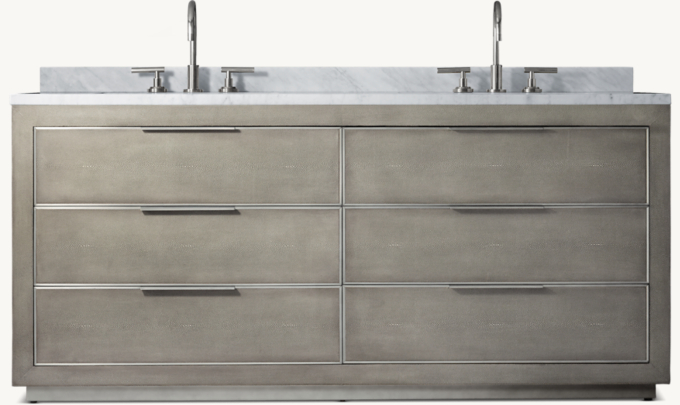 Cela Shagreen Double Vanity