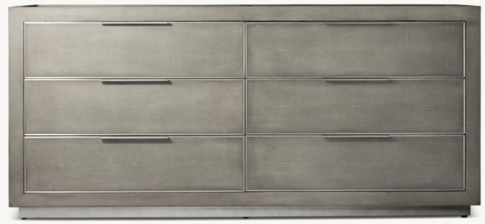 Cela Shagreen Double Vanity Base