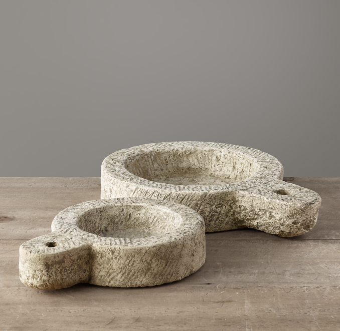 Weathered Stone Grinding Bowl