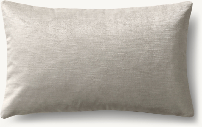 Overhead view of Velvet Oushak Solid Pillow Cover - Lumbar 