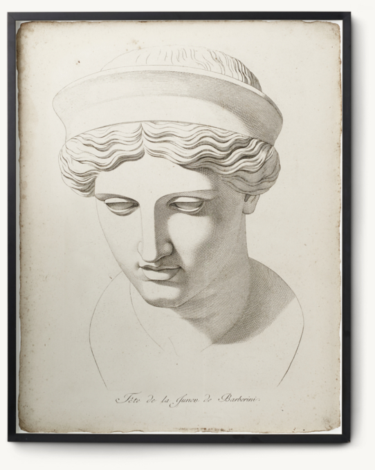 18th C. Engraving of Ancient Greek Sculpture 2