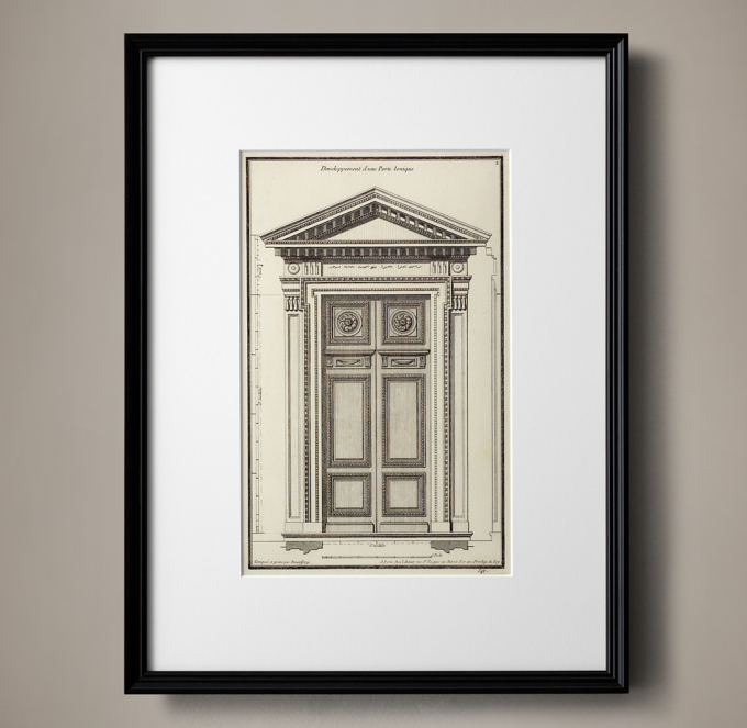 18th C. Engravings of French Neoclassical Architecture 6