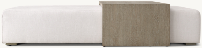 Bridge Fabric Coffee Table Ottoman