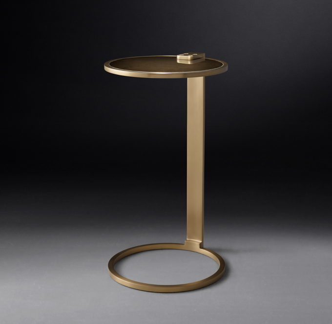 Franz Églomisé Round Cocktail Table