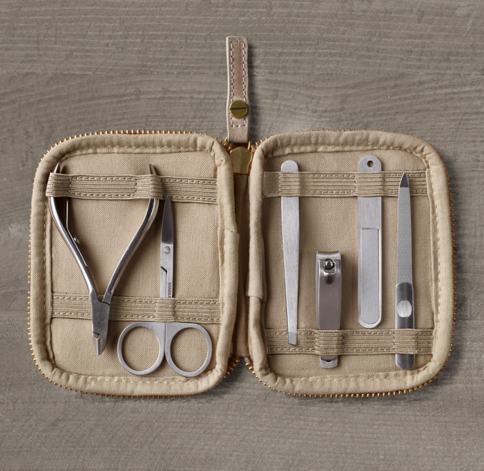 Italian Leather Grooming Kit