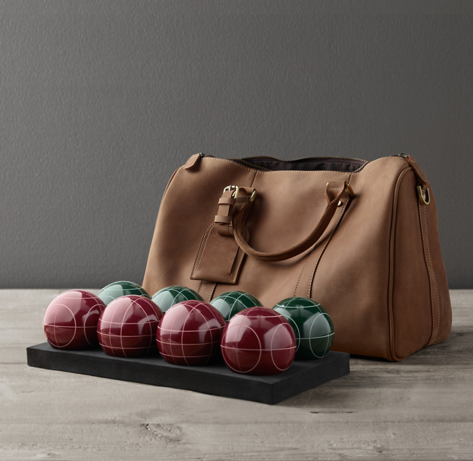 MVP Leather Bocce Ball Set