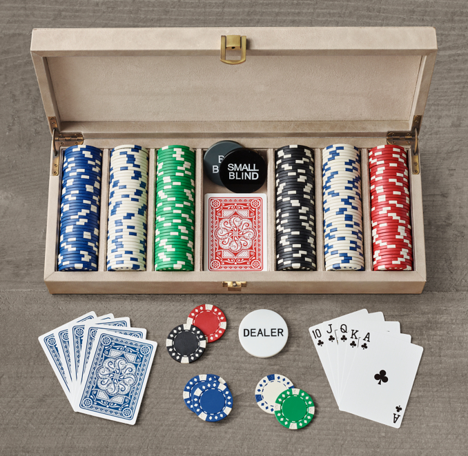 Leather Poker Set