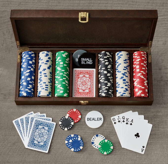 Leather Poker Set