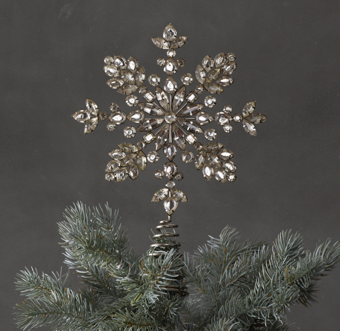 Victorian Snowflake Beaded Tree Topper