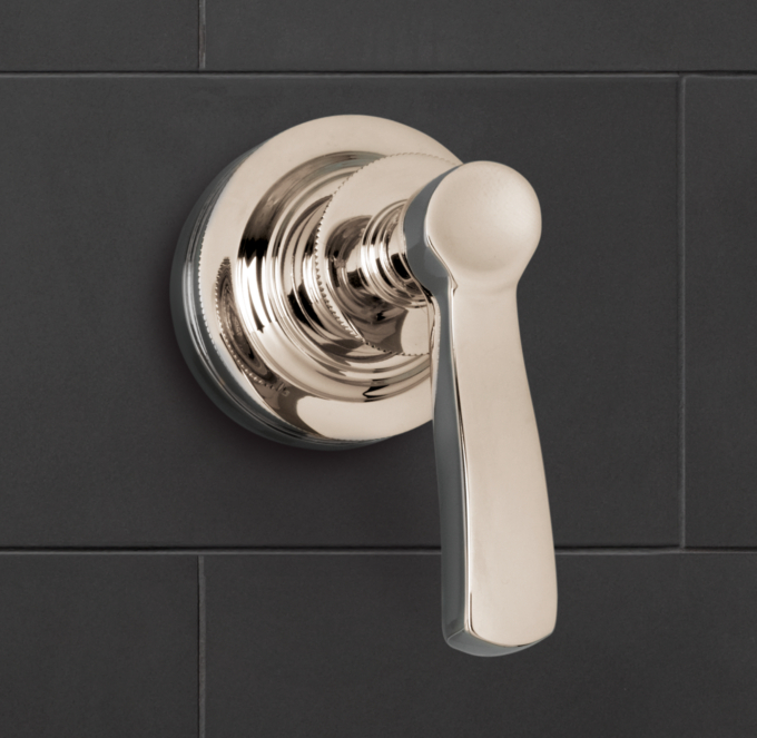 Asbury Lever-Handle Flow Control Valve & Trim Set for Thermostatic Systems