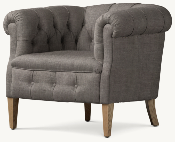 1930s English Tufted Tub Chair | RH