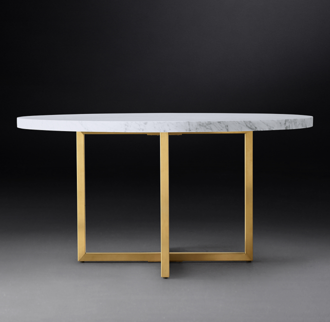 Torano Marble Round Dining Table