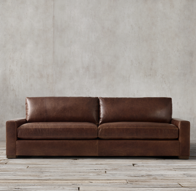 Front view of Maxwell Leather Sofa 