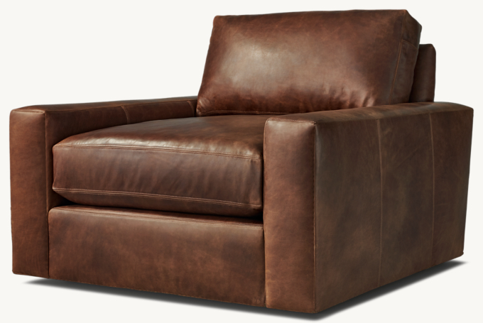 Maxwell Leather Swivel Chair