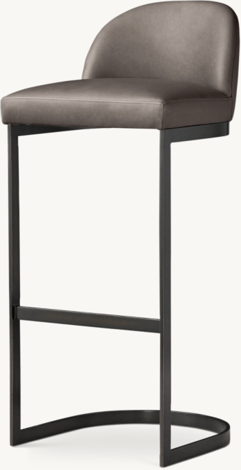 1960s Rome Leather Bar & Counter Stool