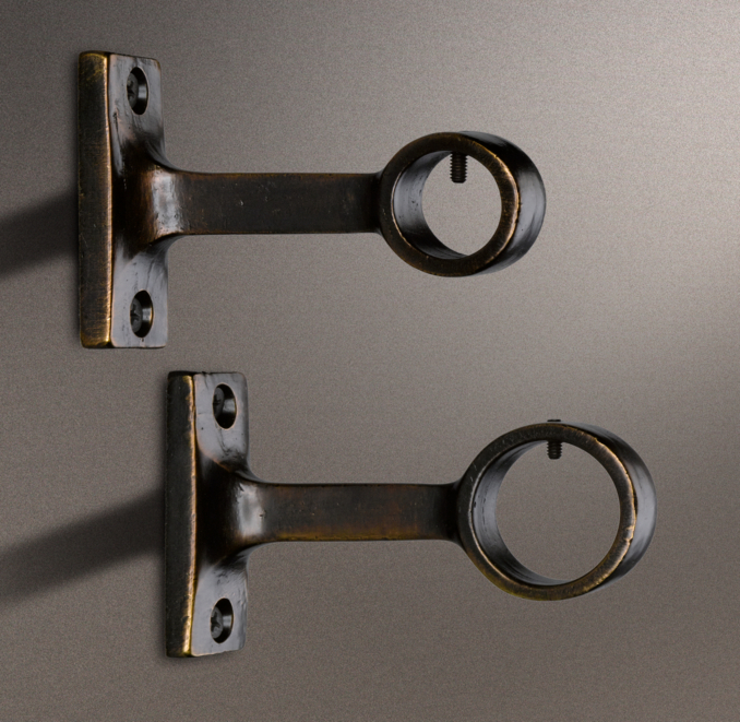 Dakota End Brackets (Set of 2) Chestnut