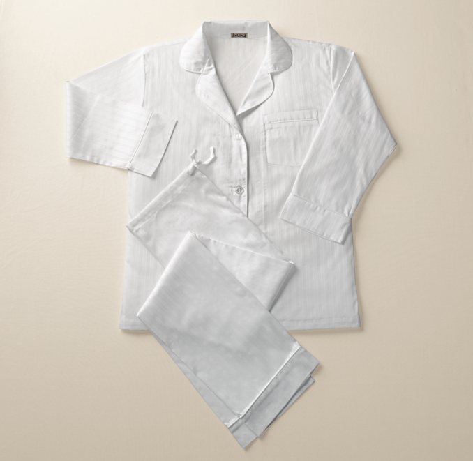 Classic White Stripe Pajamas