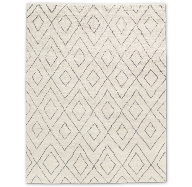 Performance Double-Diamond Moroccan Rug