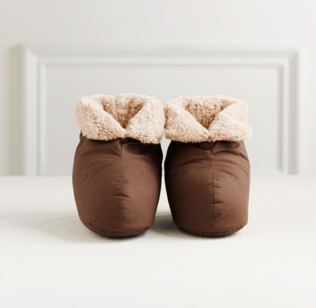 Luxury Plush Down Foot Duvets Chocolate