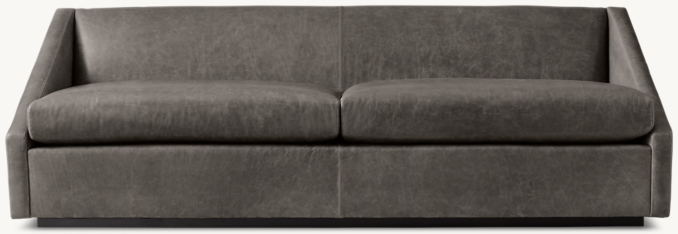 Front view of Renzo Leather Sofa 