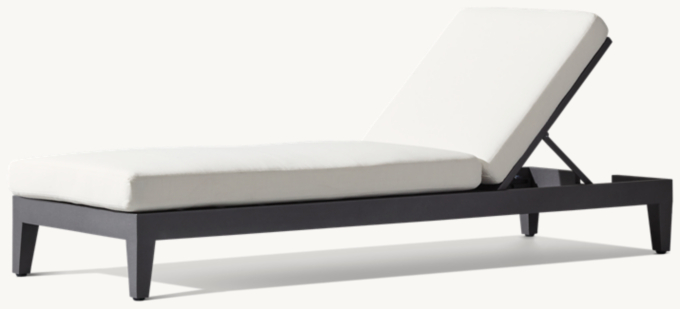 Balmain Aluminum Adjustable Chaise