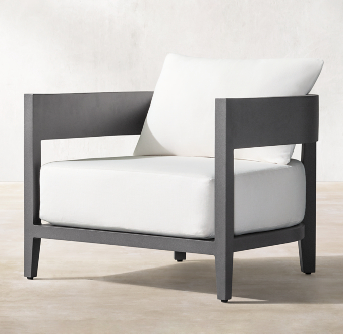 Balmain Aluminum Lounge Chair Cushions