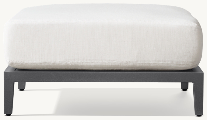 Balmain Aluminum Ottoman