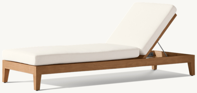 Balmain Teak Adjustable Chaise