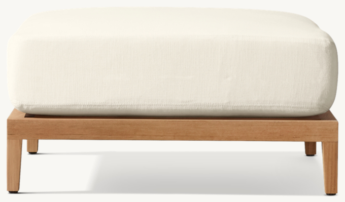 Balmain Teak Ottoman