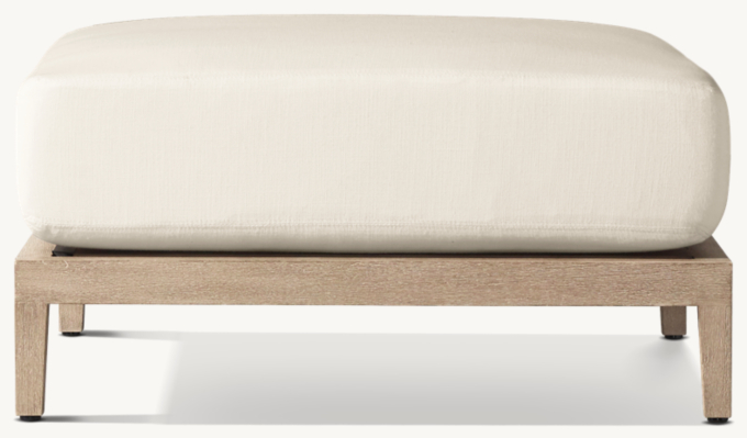 Balmain Teak Ottoman