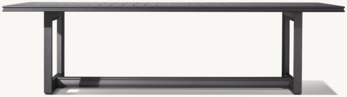 Costa Aluminum Rectangular Dining Table