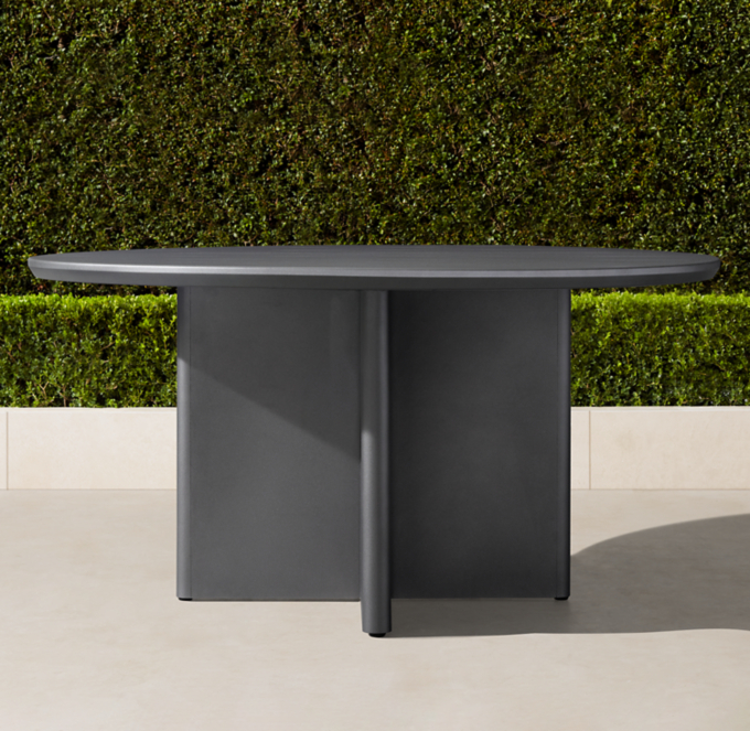 Balmain Aluminum Round Dining Table