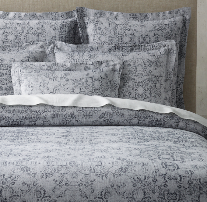 Esme Jacquard Cotton Linen Duvet Cover