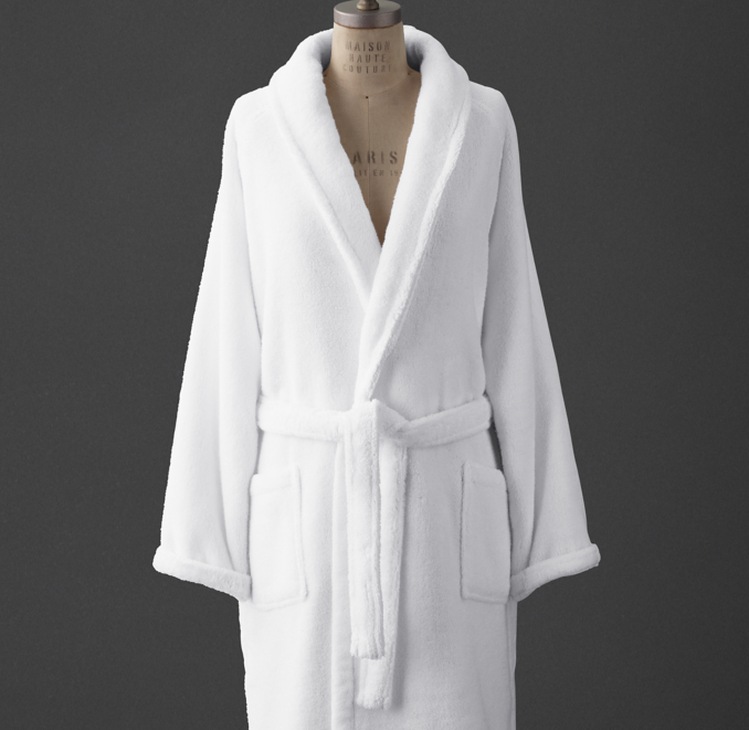 Front view of Ultra-Soft Turkish Cotton Robe 