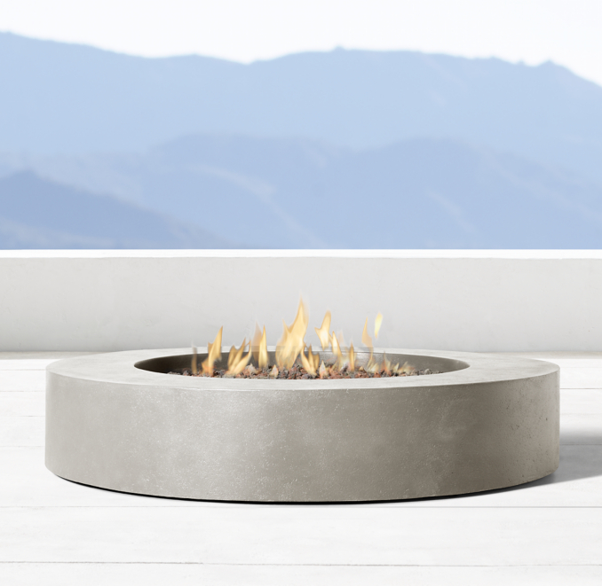 Topanga Round Fire Table