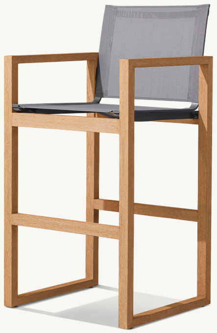 Aegean Teak & Mesh Bar & Counter Stool