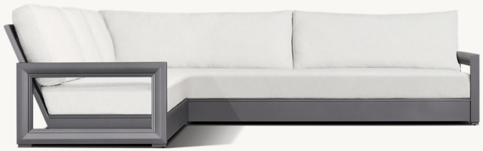 Costa Aluminum Left-Arm L-Sectional