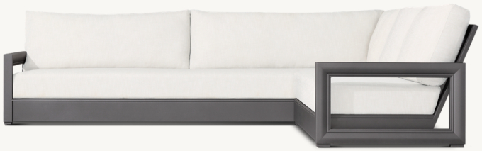 Costa Aluminum Right-Arm L-Sectional