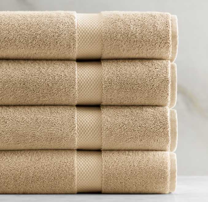 Bath Towel - color: wheat - Gram Turkish Cotton Towel Collection