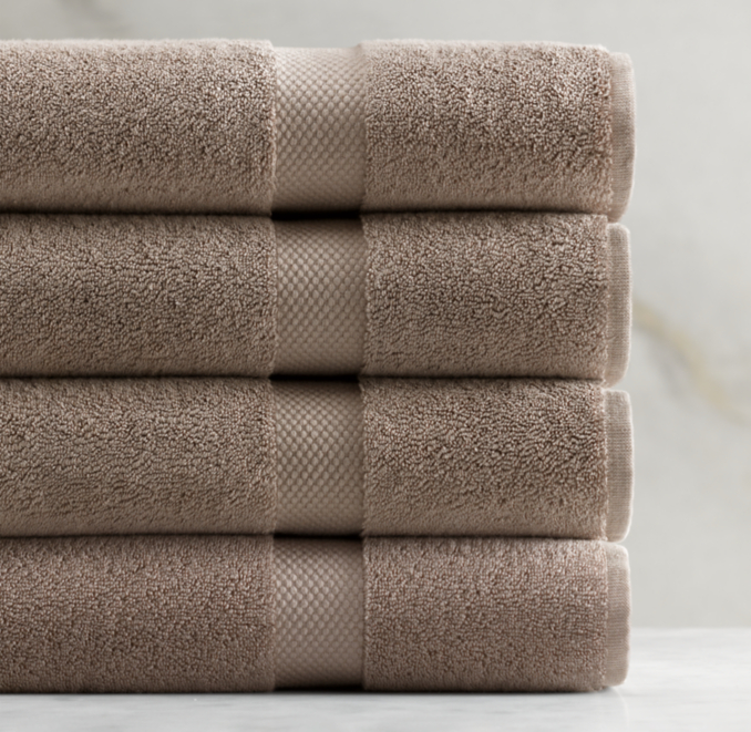 802-Gram Turkish Cotton Towel Collection/ Color: Latte