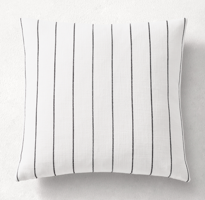 Perennials Performance Palm Beach Pencil Stripe Square Pillow Cover