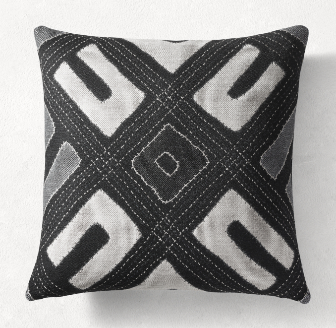 Sunbrella® Kuba Cloth Central Square Square Pillow Cover