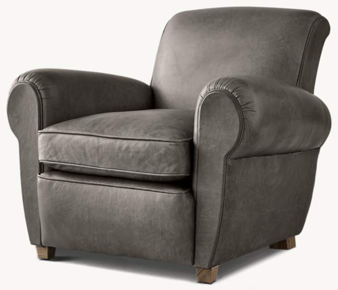 1920s parisian leather club chair discount