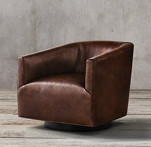 Swivels Rh, Round Leather Swivel Chair